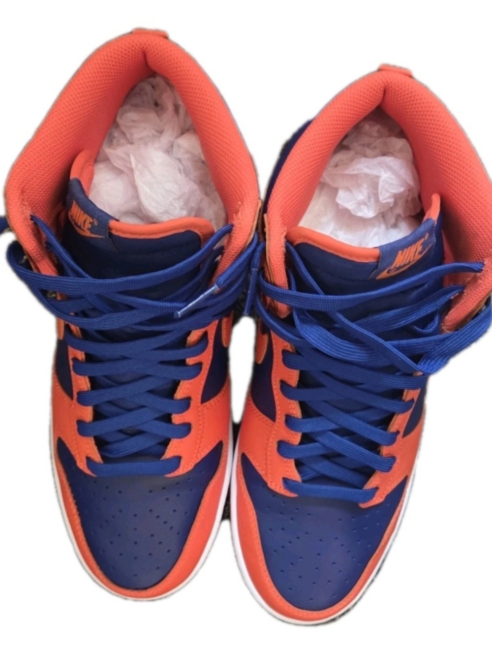Nike Dunk High New York Knicks Orange/Royal Blue Men Size 10.5 DD1399-800 - Picture 5 of 16